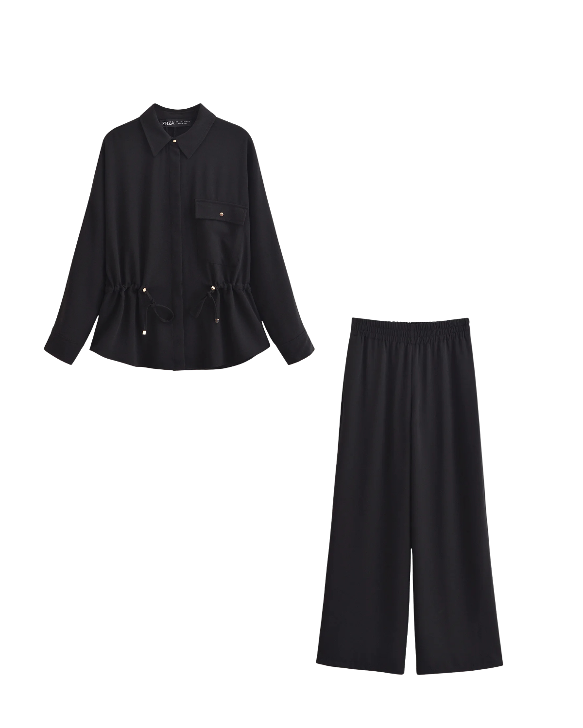Essence | Crepe Fabric Shirt & Pants Set