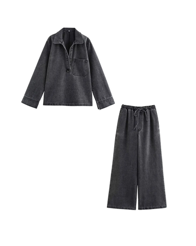 Nouvelle | Denim Two-Piece Set