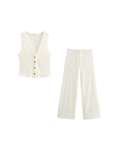 Nouvelle | Vintage High-Waist Pants Suit