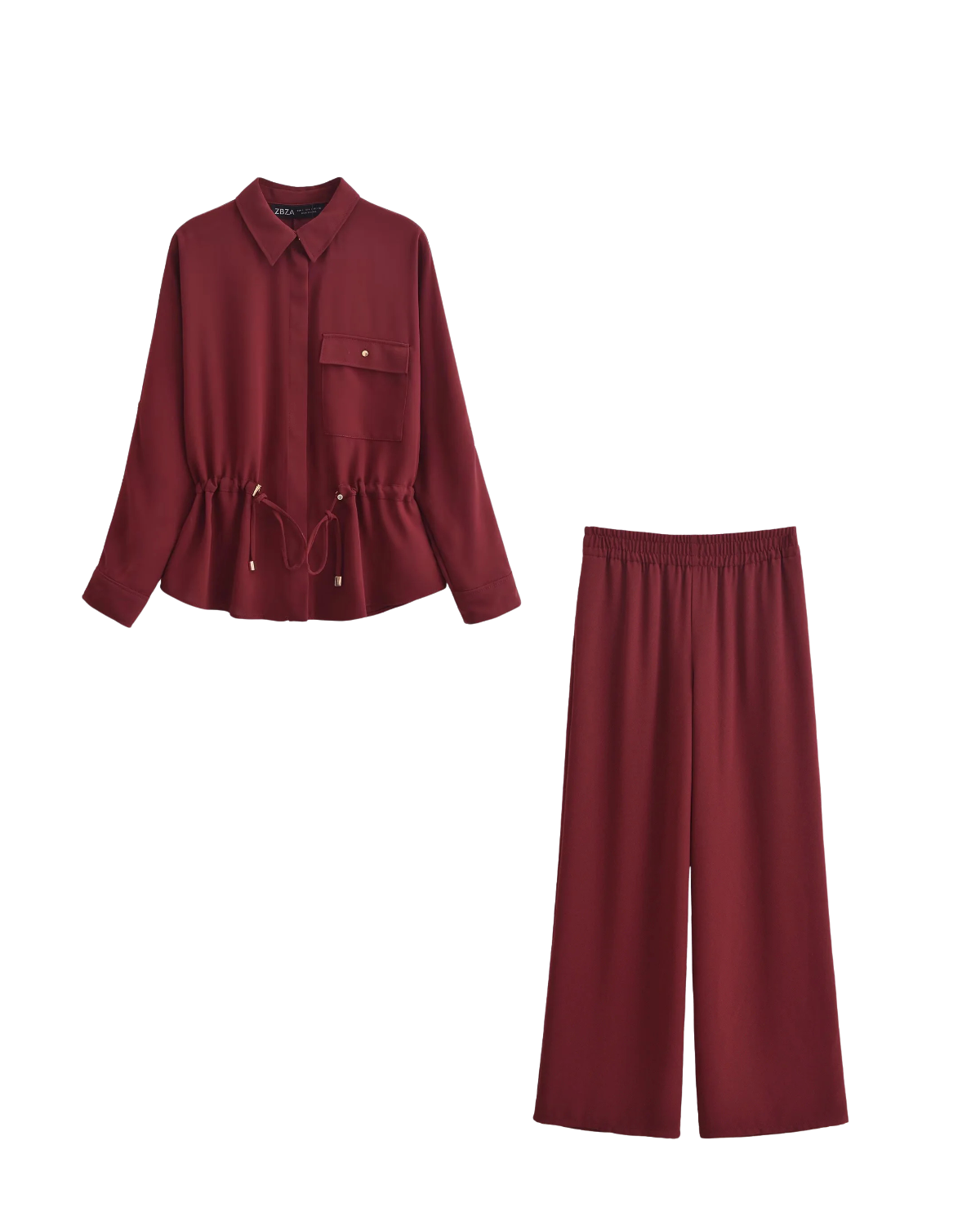 Essence | Crepe Fabric Shirt & Pants Set