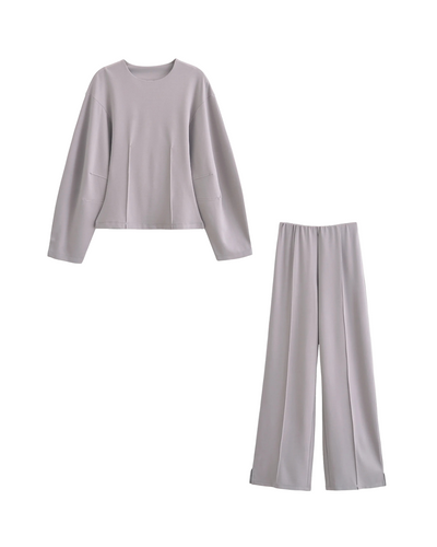 Élevée | Elegant Wide-Leg Pants Set