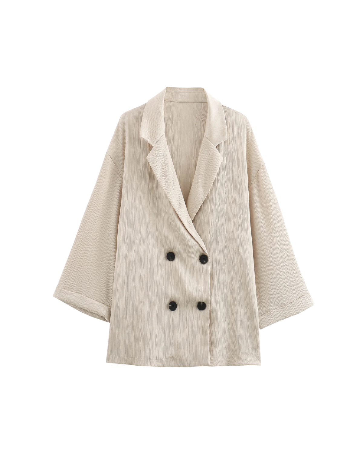 Élevée | Wrinkled Suit Jacket & Pants Set