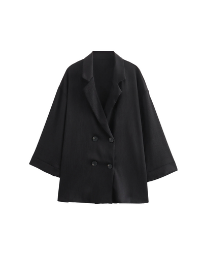 Élevée | Wrinkled Suit Jacket & Pants Set