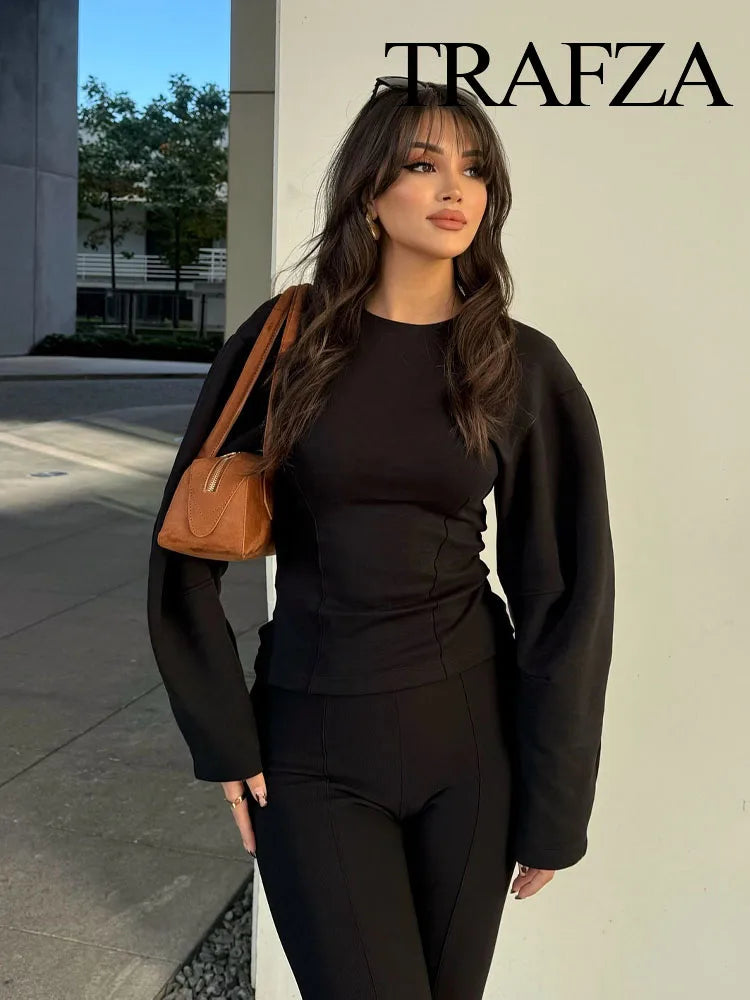 Élevée | Elegant Wide-Leg Pants Set